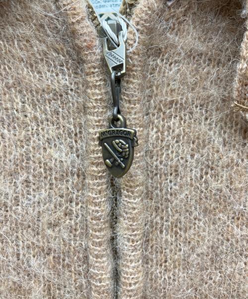 McGREGOR（マックレガー）McGREGOR (マックレガー) FREAK'S STORE (フリークスストア) ニットジャケット ベージュ サイズ:SIZE M 未使用品の古着・服飾アイテム