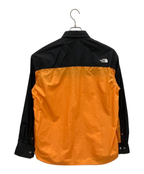 THE NORTH FACE（ザ ノース フェイス）THE NORTH FACE (ザ ノース フェイス) 長袖シャツ ブラック×オレンジ サイズ:Lの古着・服飾アイテム