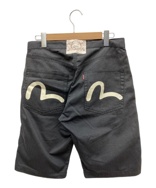 EVISU（エヴィス）EVISU (エヴィス) ハーフパンツ ブラック サイズ:W34の古着・服飾アイテム