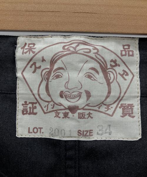 EVISU（エヴィス）EVISU (エヴィス) ハーフパンツ ブラック サイズ:W34の古着・服飾アイテム