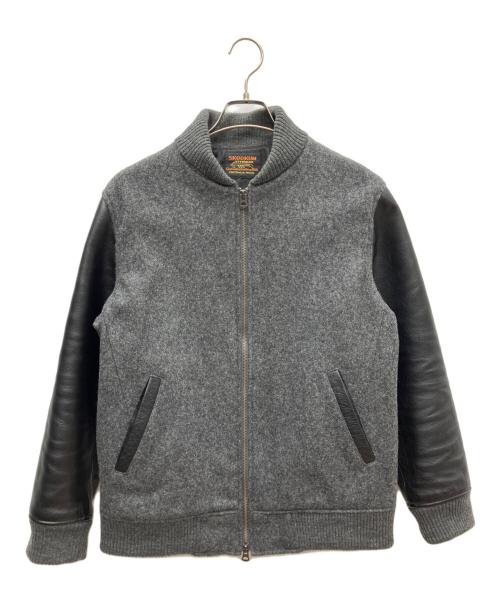 skookum（スクーカム）SKOOKUM (スクーカム) NICOLE (ニコル) スタジャン グレー サイズ:SIZE 48の古着・服飾アイテム