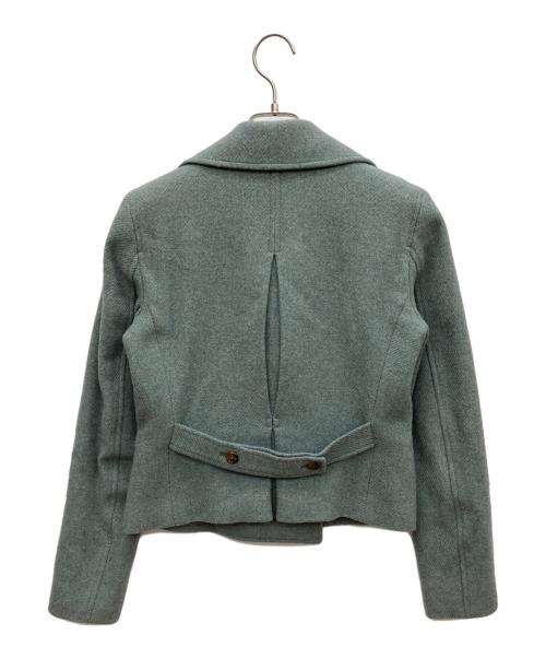 LAUREN RALPH LAUREN（ローレン ラルフ ローレン）LAUREN RALPH LAUREN (ローレン ラルフ ローレン) ダブルブレステッドPコート グリーン サイズ:2の古着・服飾アイテム