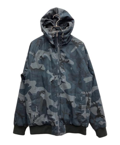 VOLCOM（ボルコム）VOLCOM (ボルコム) 迷彩フードジャケット ネイビー サイズ:Mの古着・服飾アイテム