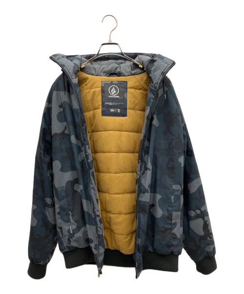 VOLCOM（ボルコム）VOLCOM (ボルコム) 迷彩フードジャケット ネイビー サイズ:Mの古着・服飾アイテム