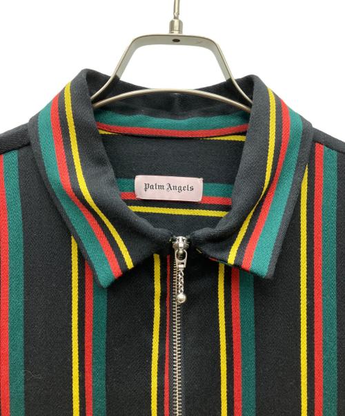 Palm Angels（パーム エンジェルス）Palm Angels (パーム エンジェルス) ブルゾン ブラック×グリーン サイズ:SIZE 44の古着・服飾アイテム