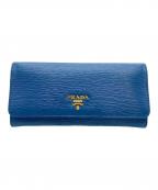 PRADAプラダ）の古着「サフィアーノ 長財布」｜ブルー