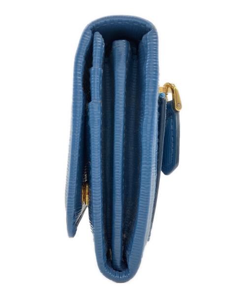 PRADA（プラダ）PRADA (プラダ) サフィアーノ 長財布 ブルーの古着・服飾アイテム