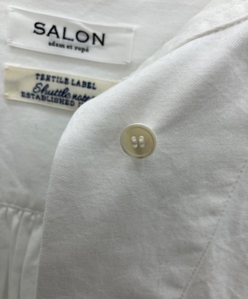 Adam et Rope（アダム エ ロペ）Adam et Rope (アダム エ ロペ) シャツワンピース ホワイト サイズ:Fの古着・服飾アイテム