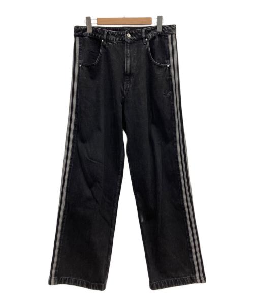 adidas（アディダス）adidas (アディダス) アディカラー デニム ファイヤーバードパンツ ブラック サイズ:SIZE 88.5cm (W35)の古着・服飾アイテム