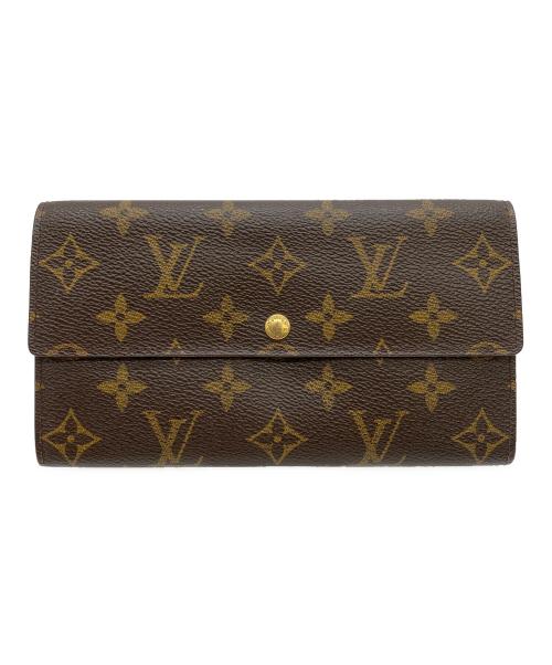LOUIS VUITTON（ルイ ヴィトン）LOUIS VUITTON (ルイ ヴィトン) モノグラム ポシェット・ポルトモネ クレディ ブラウンの古着・服飾アイテム