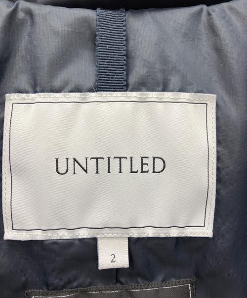 UNTITLED（アンタイトル）UNTITLED (アンタイトル) ダウンコート ネイビー サイズ:2の古着・服飾アイテム