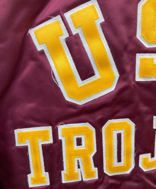 Chalk Line（チョークライン）Chalk Line (チョークライン) USC TROJANS スタジャン ボルドー サイズ:Mの古着・服飾アイテム