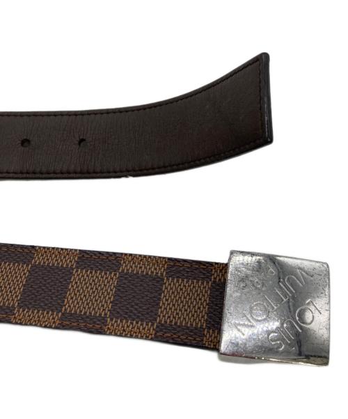 LOUIS VUITTON（ルイ ヴィトン）LOUIS VUITTON (ルイ ヴィトン) ダミエ サンチュール・キャレ ブラウン サイズ:85/34の古着・服飾アイテム