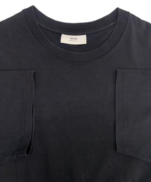 ami（アミ）ami (アミ) AMI DE COEUR Tシャツ ブラック サイズ:Mの古着・服飾アイテム