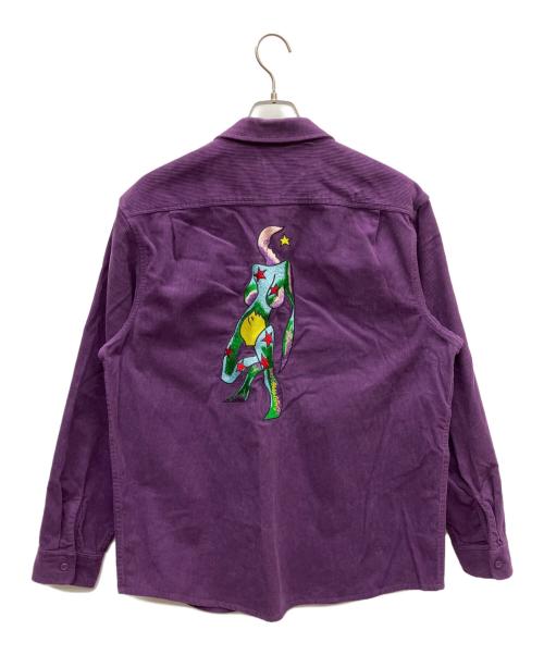 SUPREME（シュプリーム）SUPREME (シュプリーム) ゴンズコーデュロイワークシャツ パープル サイズ:SIZE Lの古着・服飾アイテム