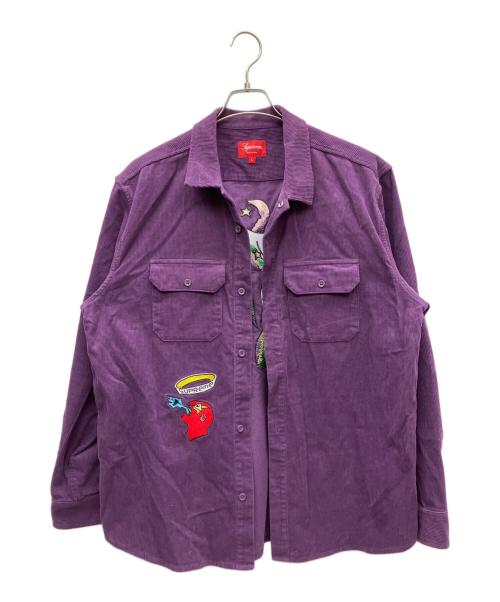 SUPREME（シュプリーム）SUPREME (シュプリーム) ゴンズコーデュロイワークシャツ パープル サイズ:SIZE Lの古着・服飾アイテム