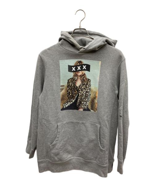 GOD SELECTION XXX（ゴッド セレクション トリプルエックス）GOD SELECTION XXX (ゴッドセレクショントリプルエックス) プルオーバーパーカー グレー サイズ:Mの古着・服飾アイテム