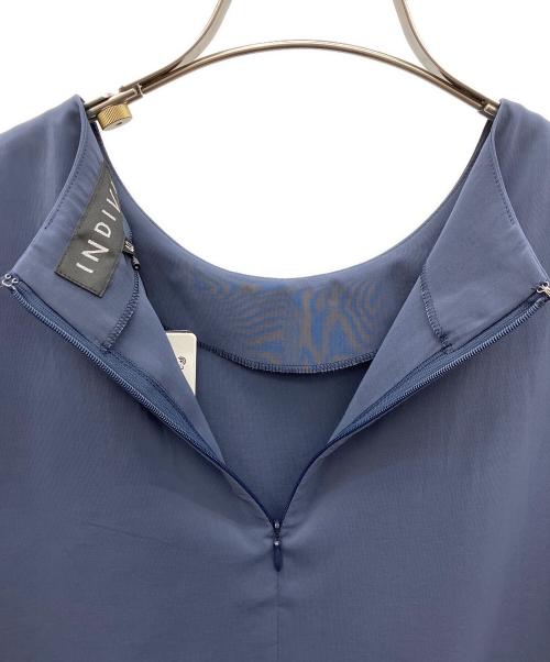 INDIVI（インディヴィ）INDIVI (インディヴィ) ノースリーブワンピース ネイビー サイズ:40 未使用品の古着・服飾アイテム