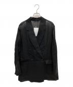 Adam et Ropeアダム エ ロペ）の古着「シースルージャケット」｜ブラック