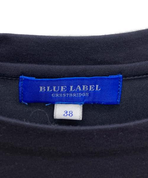BLUE LABEL CRESTBRIDGE（ブルーレーベルクレストブリッジ）BLUE LABEL CRESTBRIDGE (ブルーレーベルクレストブリッジ) 長袖ワンピース ネイビー サイズ:SIZE 38の古着・服飾アイテム
