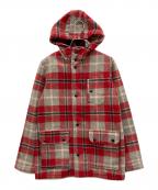 JOHNSON WOOLEN MILLSジョンソンウーレンミルズ）の古着「ウールジャケット」｜レッド