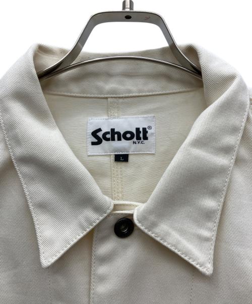 Schott（ショット）Schott (ショット) TC WORK COVERALL アイボリー サイズ:Lの古着・服飾アイテム