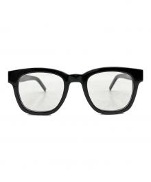 Yves Saint Laurent（イヴサンローラン）の古着「プレート スクエアフレーム サングラス」｜ブラック