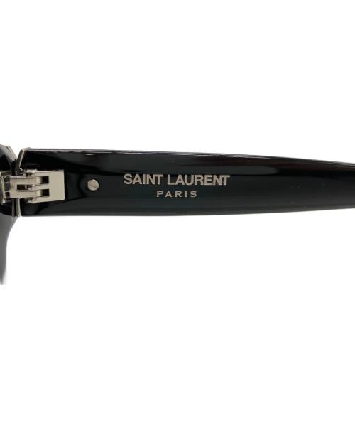 Yves Saint Laurent（イヴサンローラン）Yves Saint Laurent (イヴサンローラン) プレート スクエアフレーム サングラス ブラックの古着・服飾アイテム