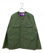 THE NORTHFACE PURPLELABELザ・ノースフェイス パープルレーベル）の古着「Mountain Wind Cardigan」｜グリーン