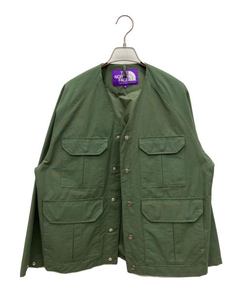 THE NORTHFACE PURPLELABEL（ザ・ノースフェイス パープルレーベル）THE NORTHFACE PURPLELABEL (ザ・ノースフェイス パープルレーベル) Mountain Wind Cardigan グリーン サイズ:SIZE Sの古着・服飾アイテム
