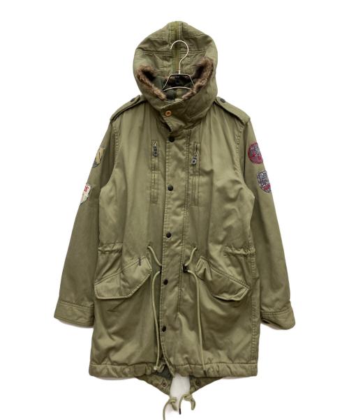 DIESEL（ディーゼル）DIESEL (ディーゼル) モッズコート オリーブ サイズ:Mの古着・服飾アイテム