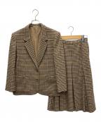 Aquascutumアクアスキュータム）の古着「セットアップ」｜ブラウン