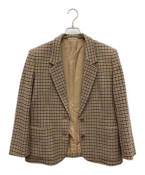 Aquascutum（アクアスキュータム）Aquascutum (アクアスキュータム) セットアップ ブラウン サイズ:ジャケット11号、スカート9号の古着・服飾アイテム