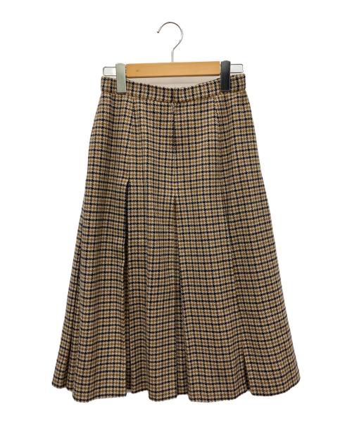 Aquascutum（アクアスキュータム）Aquascutum (アクアスキュータム) セットアップ ブラウン サイズ:ジャケット11号、スカート9号の古着・服飾アイテム