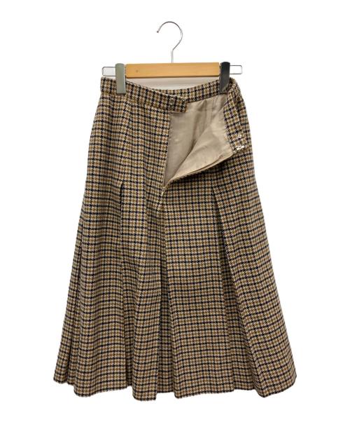 Aquascutum（アクアスキュータム）Aquascutum (アクアスキュータム) セットアップ ブラウン サイズ:ジャケット11号、スカート9号の古着・服飾アイテム