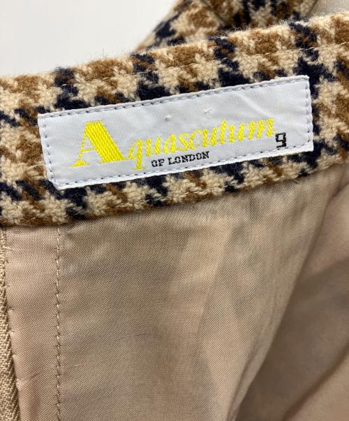 Aquascutum（アクアスキュータム）Aquascutum (アクアスキュータム) セットアップ ブラウン サイズ:ジャケット11号、スカート9号の古着・服飾アイテム