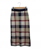 BLUE LABEL CRESTBRIDGEブルーレーベルクレストブリッジ）の古着「ニットスカート」｜ネイビー