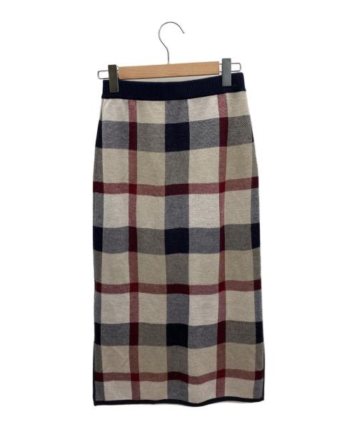 BLUE LABEL CRESTBRIDGE（ブルーレーベルクレストブリッジ）BLUE LABEL CRESTBRIDGE (ブルーレーベルクレストブリッジ) ニットスカート ネイビー サイズ:SIZE 38の古着・服飾アイテム