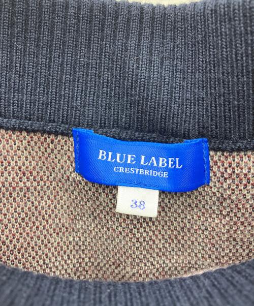 BLUE LABEL CRESTBRIDGE（ブルーレーベルクレストブリッジ）BLUE LABEL CRESTBRIDGE (ブルーレーベルクレストブリッジ) ニットスカート ネイビー サイズ:SIZE 38の古着・服飾アイテム