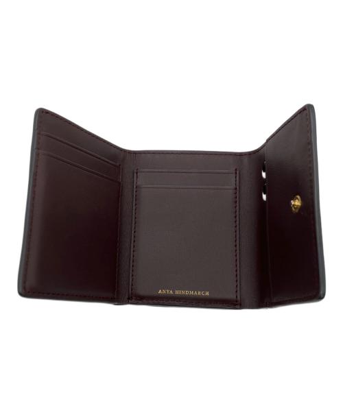 ANYA HINDMARCH（アニヤ・ハインドマーチ）ANYA HINDMARCH (アニヤ・ハインドマーチ) UNITED ARROWS (ユナイテッドアローズ) コンパクトウォレット グレーの古着・服飾アイテム