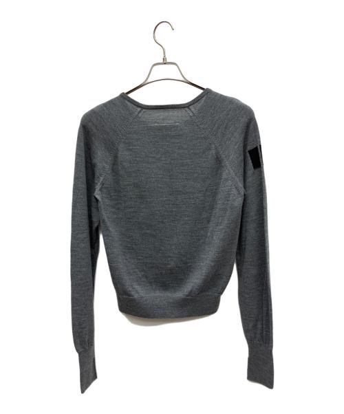 MM6 Maison Margiela（エムエムシックスメゾンマルジェラ）MM6 Maison Margiela (エムエムシックスメゾンマルジェラ) 薄手ニット グレー サイズ:SIZE Sの古着・服飾アイテム