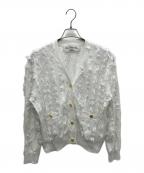 Rie millerリエ ミラー）の古着「薄手カーディガン」｜ホワイト