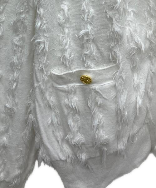 Rie miller（リエ ミラー）Rie miller (リエ ミラー) 薄手カーディガン ホワイト サイズ:38の古着・服飾アイテム