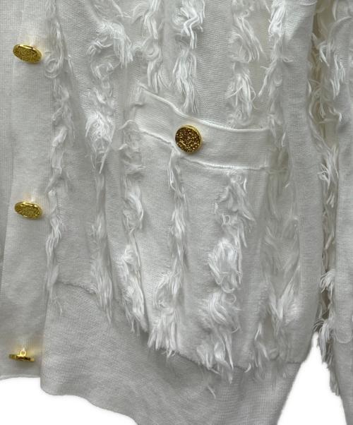 Rie miller（リエ ミラー）Rie miller (リエ ミラー) 薄手カーディガン ホワイト サイズ:38の古着・服飾アイテム