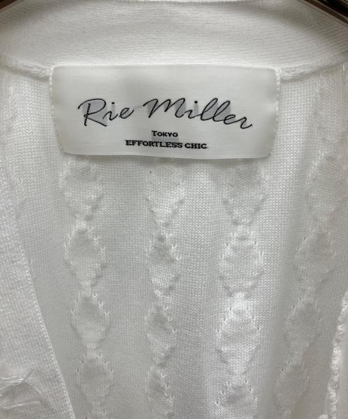 Rie miller（リエ ミラー）Rie miller (リエ ミラー) 薄手カーディガン ホワイト サイズ:38の古着・服飾アイテム