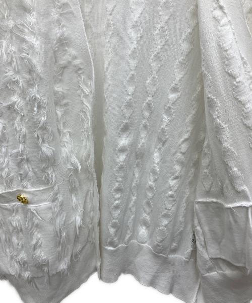 Rie miller（リエ ミラー）Rie miller (リエ ミラー) 薄手カーディガン ホワイト サイズ:38の古着・服飾アイテム