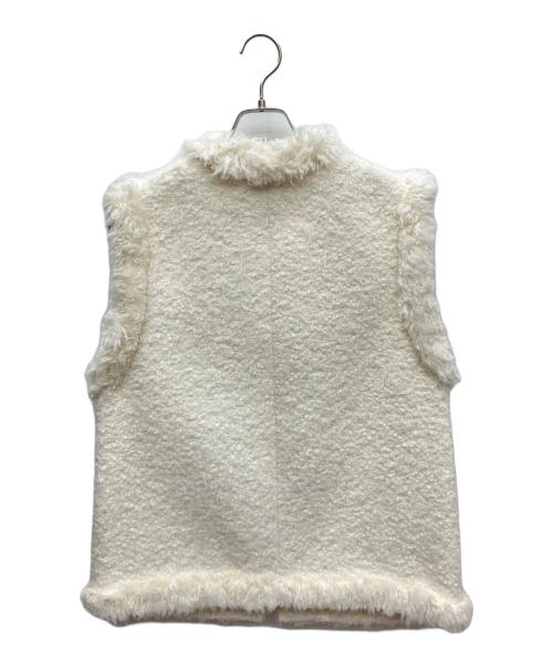 UNITED ARROWS（ユナイテッドアローズ）UNITED ARROWS (ユナイテッドアローズ) シャギーツイードベスト ホワイト サイズ:SIZE 36の古着・服飾アイテム