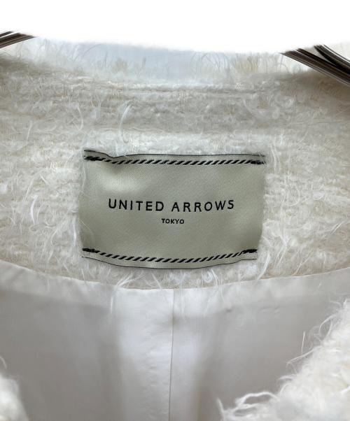 UNITED ARROWS（ユナイテッドアローズ）UNITED ARROWS (ユナイテッドアローズ) シャギーツイードベスト ホワイト サイズ:SIZE 36の古着・服飾アイテム