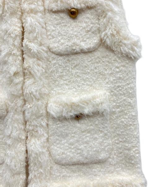 UNITED ARROWS（ユナイテッドアローズ）UNITED ARROWS (ユナイテッドアローズ) シャギーツイードベスト ホワイト サイズ:SIZE 36の古着・服飾アイテム