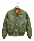 ALPHAアルファ）の古着「MA-1ジャケット」｜オリーブ